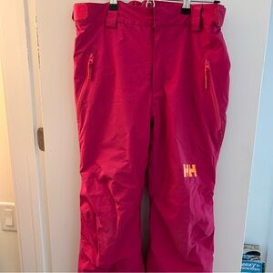 Helly Hansen Youth 14 Bright Pink Snow Pants